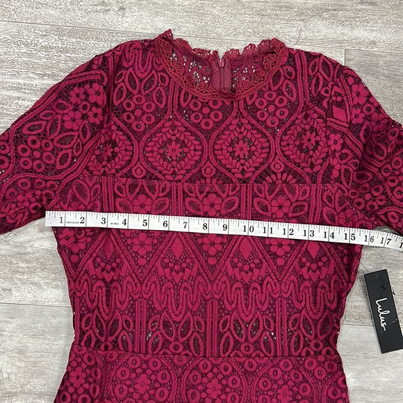 Lulus Burgundy Lace Dress - Picture 5 of 11